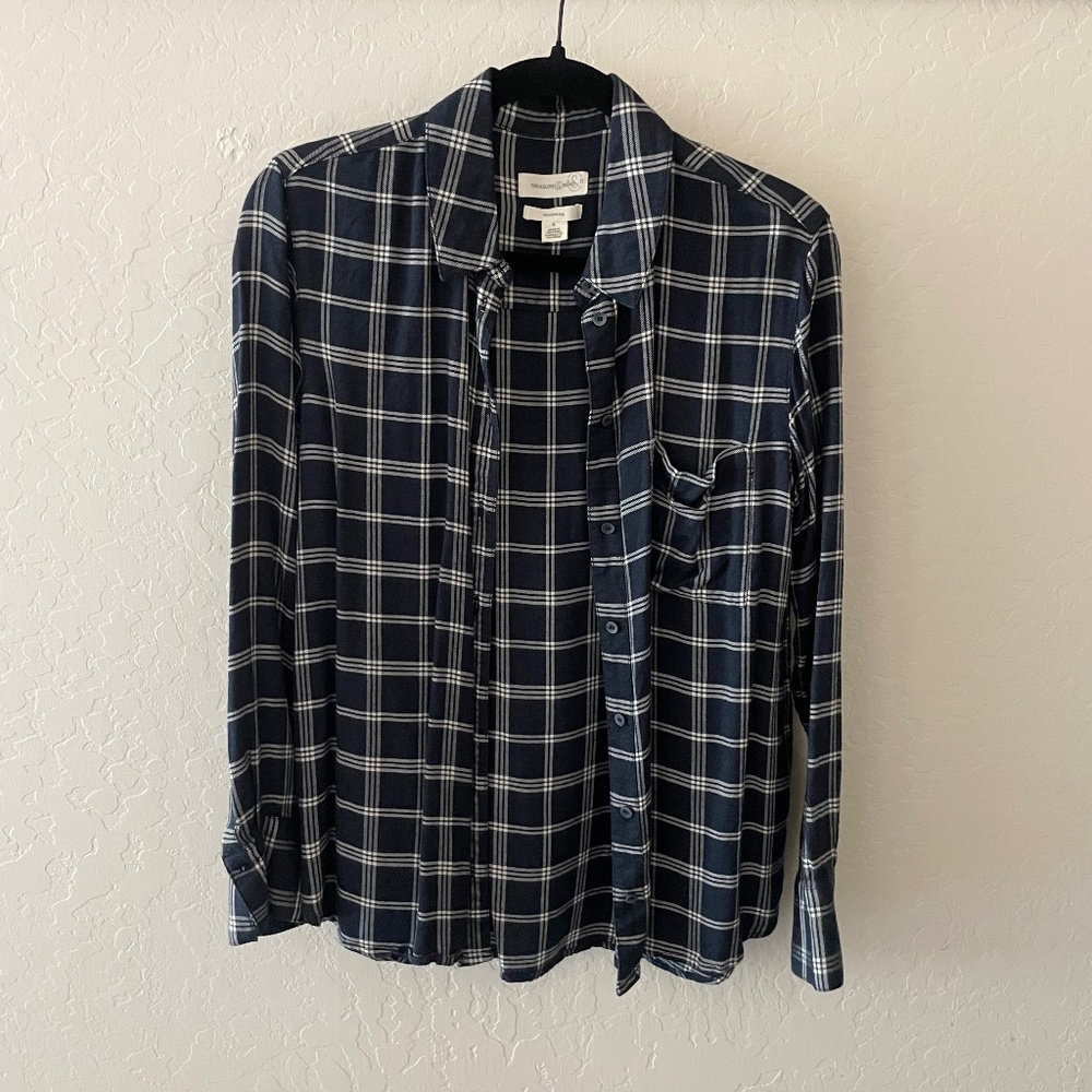 SOLD Treasure & Bond Flannel Shirt